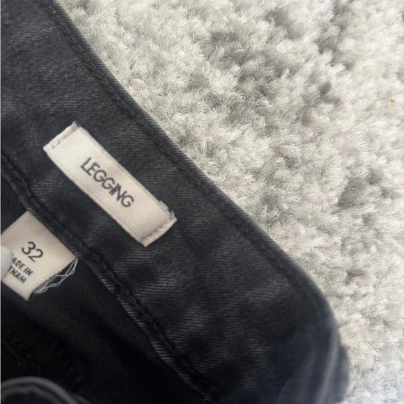 Calvin Klein Jeans Black Denim Legging/Jeggings Size: 32 / Women's 14 - Picture 2 of 5